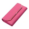 Wallets Luxury Designer Bag Women's Long Wallet Simple Fashion Leather Thin