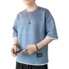 Mens T-shirts T Shirts For Men Summer Suede Casual SHORT STEVE SHIRTS MEN Fashion Clothing Korean Style Streetwear 230426