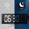 Desk tabellklockor LED Digital Alarm Clock Projection Projector Tak med tidstemperatur Display Backlight Snooze For Home 231124