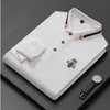 Neue Herren Polos Langarm-Shirt Biene Stickerei Luxus GGity Brief Marke Designer Shirts Casual Bottom Polo T-Shirt