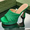 Kadın platform slayt sandalet Pembe dermis Harf Birbirine söğüt çivi kalın alt Tıknaz Topuk Terlik Peep Toe Moda 12 cm Lüks Tasarımcı Bayan yüksek topuklu