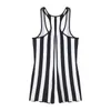 Men's Body Shapers Mens Sleeveless Striped Undershirts Wrestling Singlet Rompers Boxer Shorts Bodybuilding Shapewear Fitness Gym Sports