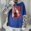 Kvinnors hoodies tröjor japanska anime demon slayer hoodies kimetsu no yaiba estetik shinobu kochou manga kawaii kvinnor plus size vinter tröjor