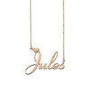 Pendant Necklaces Jules Name Necklace Custom For Women Girls Friends Birthday Wedding Christmas Mother Days Gift