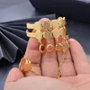 Armreif 24 Karat Gold Farbe Münze Armreifen Baby Mädchen Dubai Indien Schmuck Armband Ring Jungen Kinder Afrikanische Geschenke Geburtstagsgeschenk