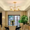 Chandeliers Modern Minimalist Living Room Decoration Round Black Geometric Led Indoor Hanging Lighting For Home