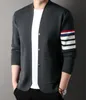 G3036 Men Designer Sweater Plaid Slim Fit Long Sleeve Autumn Mens سترة كارديجان