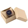 Wristwatches Elegant Blue Rose Gold Pointer Display Walnut Wood Quartz Men's Wristwatch Folding Clasp Full Wooden Bangle Band Man Clock