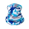 Sarongs UV Protection Ice Silk Face Cover Neck Tube Outdoor Sports Bandana Scarf Breattable vandring Scarf Neck Gaiter Camo Army Bandana 230426