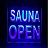 SAUNA APERTA birra bar pub Insegna al neon a LED regalo uomo cave221A