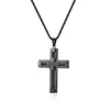 Chains Stainless Steel Sliver Color Gold Plated Cross Delicate Fashion Pendant Necklace Jewelry Gift For Him Man With Chain