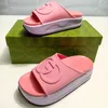 Slippers Sandals Net Red Solid Flat Heel Flip Flops Thickened External Wearing Adding 5cm Cake