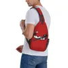 Duffel väskor Meat Boy Face HD Bröstpåse Fashionabla Polyester Tyg Travel Cross Multi-Style