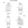 Dispenser di sapone liquido A prova di perdite 700ml/1100ml/1500ml/1900ml Contenitore per detersivi in plastica con coperchio Contenitore per polvere