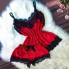 Damska odzież snu Pamas Ustaw kobiety seksowne bieliznę 2 sztuki Summer Camisole Bow Shorts