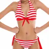 Yüzme Giyim Seksi Bikinis Kadın Mayo Mayo Yuları Üst Ekose Brazillian Bikini Set Mayo Takım Kum plajı Giyim Biquini AA230425