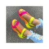 Sandals Wedge Platform Shoes Women Girls For Summer Women's Plus-size Soft Multi-colored Beach Ankles