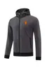 Real Zaragoza Herren Jacken Freizeit Sportjacke Herbst warmer Mantel Outdoor Joggen Kapuzenpullover Lässiges Sportmantelshirt