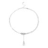 S925 Collier en argent sterling Créatif Rétro Multicouche Lettre B Couple Mode Réseau Classique Tempérament Rouge Personnalité Créative Bijoux Simples