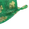 Berretti per adulti irlandesi Patricks Day Cappello da cowboy Donna Cappelli da donna Carnevale Halloween Festa di Natale Costume da vestire