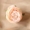 Fleurs décoratives 2 pc Fleur Artificielle Rose Jaune Concubine Tête Melaleuca Faux Mur DIY Décoration De Mariage