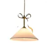 Pendant Lamps French Light Luxury All Copper Chandelier Simple Butterfly Creative Restaurant Lighting Fixture Bedside Small