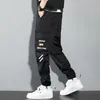 Męskie spodnie Czarne spodnie ładunkowe Mężczyźni Y2K Streetwear Casual Spodnie Zielone Plus Size Cotton Multi Camuflage Street Wear Style Koreańska moda 230425