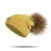 Berretti Berretti per bambini in morbida pelliccia sintetica lavorati a maglia per bambina Cappello invernale caldo solido moda bambini berretto largo ragazzo