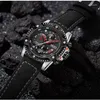 Orologi da polso MEGIR 2130 Fashion Men Watch Cronografo sportivo in pelle impermeabile di lusso Orologio da polso casual Reloj Hombre Uomo d'affari