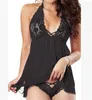 Roupa de dormir feminina mancha lingerie roupa de noite roupa interior g-string babydoll robe vestido pijama para mulher sexy pijama