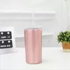 12 oz dubbele muur magere tumbler mok vacuüm geïsoleerde glazen roestvrijstalen bekers koffie bier muffels