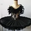 Dancewear White Black Tutu Ballet Feather Swan Lake Dress Women Child Girls Professional Ballet Tutu Ballerina Dress Kids Girls Wear Wear 231124