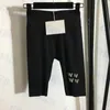 Varumärkeslogo Shorts Womens Yoga Pants Letter Reflective Printed Short Pant Outdoor Cycling Trouser Leggings