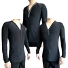 Stage Wear Latin Dance Top Men V Neck Long Sleeve Male Cha Rumba Samba Tango Salsa Dancing Shirt Practice Performance DNV12074