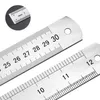 30cm/12 인치 금속 통치자 알루미늄 합금 이중 면적 통치자 측정 도구 연구 학생 학교 사무실 내구성 W0004