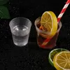 Engångskoppar Straws Drinks Cup Glasses Återanvändbara verktyg 30/50st dessert Plastiska S Cupcake Transparent runda muffinsglasbakter