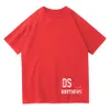 Damesontwerper T-shirt Letter Stand-up teken kleine labelafdrukken T-shirt zomertrend rond nek korte mouw casual shirts top high street d2 shirt