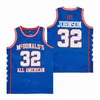 Movie MCDONALDS Basketball Jersey ALL AMERICAN Vince Carter 15 LEBRON JAMES 32 LONZO BALL 2 Carmelo 22 MAGIC JOHNSON BRYANT 33 Stitched Blue White Orange College