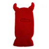 Beretten M2EA Devil Horn Balaclava Halloween Gebreide hoed met capuchon Sjaal Unissex Winter Winterwandeling Windwind