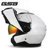 Hełmy motocyklowe pełna twarz Casco Moto podwójny soczewki Hełm Flip w górę drogi Motocross ciepło z podwójnymi najlepszymi otworami wentylacyjnymi zima