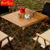 Mobilier de camping Table pliable Ensemble de pique-nique en plein air Alliage d'aluminium Léger Portable Camping Grill Pliant