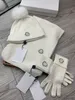 2023 Designer-Mützen Scaves Handschuhe Sets Winter 3-teiliges Set Damen Herren Strickschal Mütze Handschuh Kaschmirwolle gestrickte Schals Mützen Schnee Skifahren Mützen