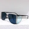 Lunettes de soleil pour hommes HL001 monture en métal lentille ultra-mince mode lunettes de fête protection latérale coin des yeux UV400 tendance de la personnalité de haute qualité avec boîte d'origine