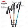 Bastoncini da trekking 3Sections 6061 Lega di alluminio Family Style Bastone da passeggio per bambini adulti100135Cm Canna ultraleggeraST01 230425