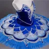 Dancewear Hoge kwaliteit Aangepast formaat Competitie Prestatiekleding Dames Volwassen Kinderen Meisjes Professionele Ballet Tutu Blauw 231124