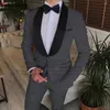 Costumes pour hommes 7 couleurs vin rouge fête de mariage pour hommes coupe ajustée homme marié smoking ensemble formel luxe châle revers veste pantalon 2 pièces