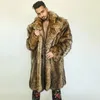 Męski futra sztuczna zimowa jesień sztuczna skórzana kurtka Mink Męso luźne ciepły futra płaszcz Mężczyźni Slim Jaqueta de couro Rów spłaty 231124
