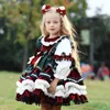 Kız elbiseler 2023 Noel hediyesi kızlar kadife lolita prenses elbise çocukların performans kostümleri günlük sonbahar kış 231124