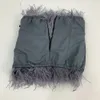 Camisoles Tanks Furry Crop Top Camis Women Ostrich Feather Bustier Tank Tunic Vest Sleeveless Bra Night Club Party Female Tube Cropped Tops Wrap 231124