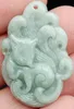 Vintage China Style Natural Light Green A Jadeite Jade Pendant Certified Fox